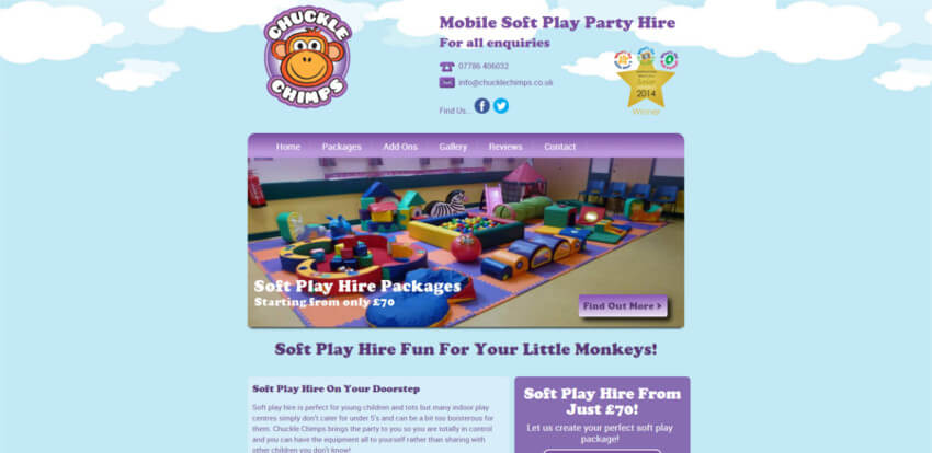 Chuckle Chimps Website