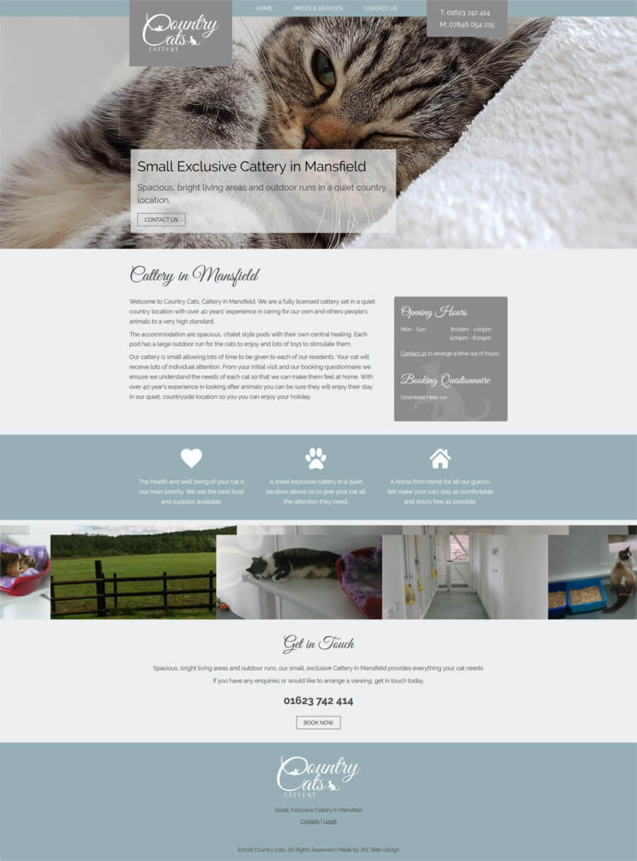 Country Cats website