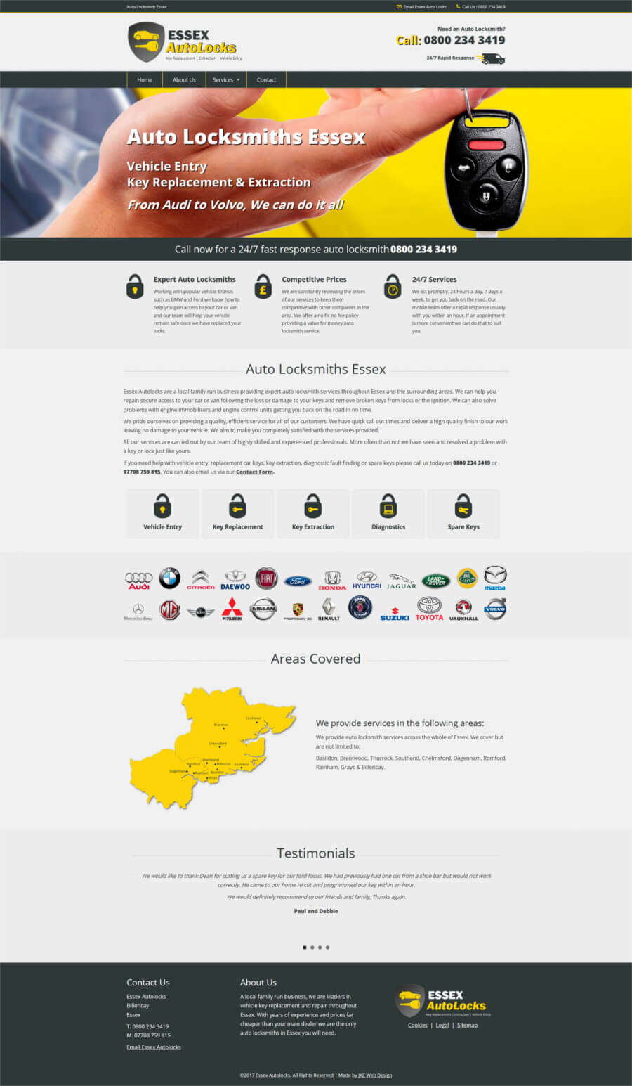 Essex Autolocks website