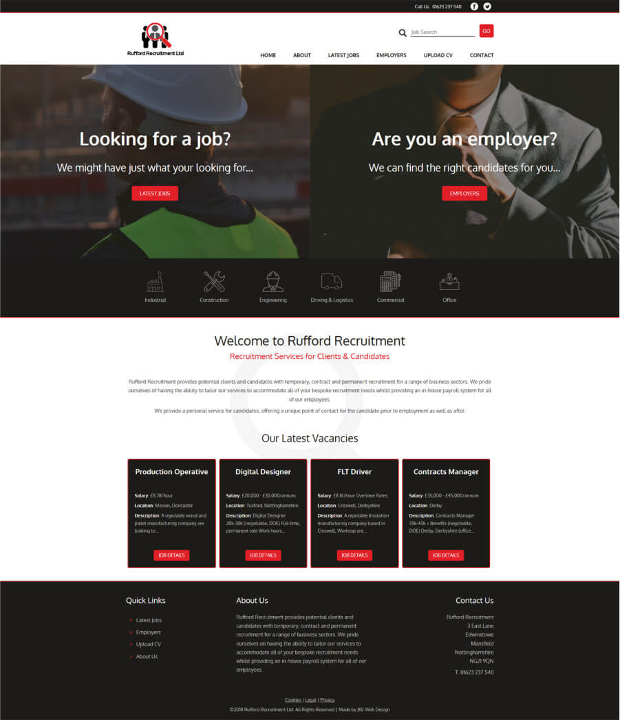 Rufford Recruitment website
