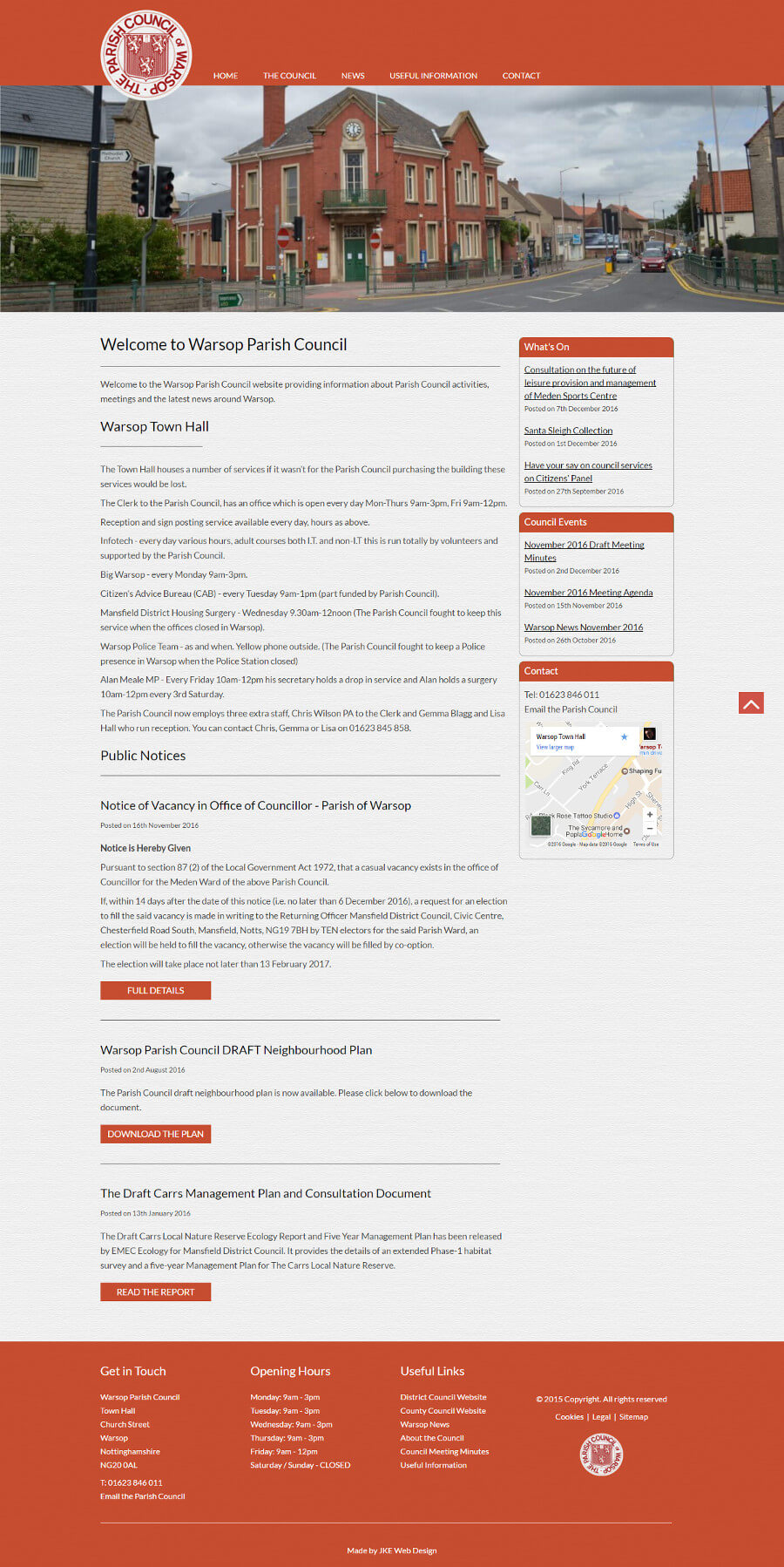 Warsop Parish Council website